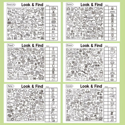 Children's Hidden Object Coloring Book