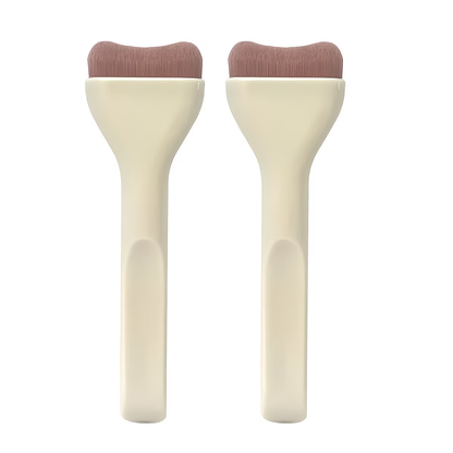 Nylon bristles, ABS plastic handle, ideal for facial and body makeup, suitable for all skin types