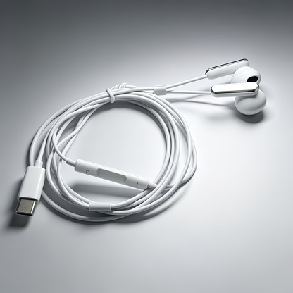 Wired earphones with high compatibility and direct connection design. Online microphone