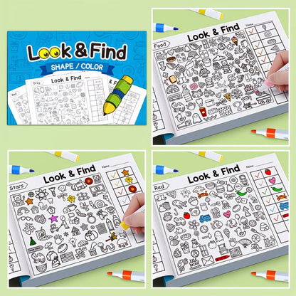 Children's Hidden Object Coloring Book