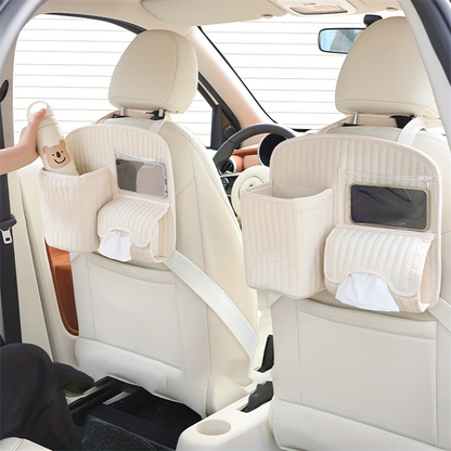 Car trunk storage rack with multi-functional hooks
