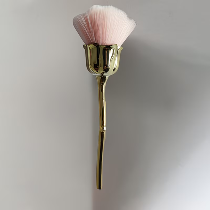 1 rose nail brush, soft hair, powder and powder blusher tool