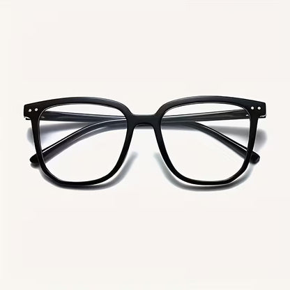 Blue-light blocking glasses (1 pair) — Unisex, oval, full-frame, clear lenses